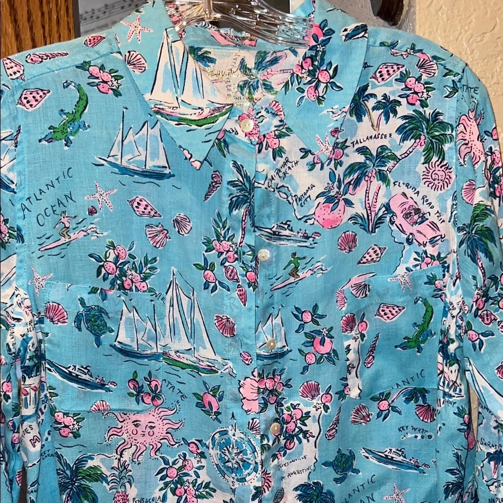 Lilly Button Down Blouse - Picture 1 of 9